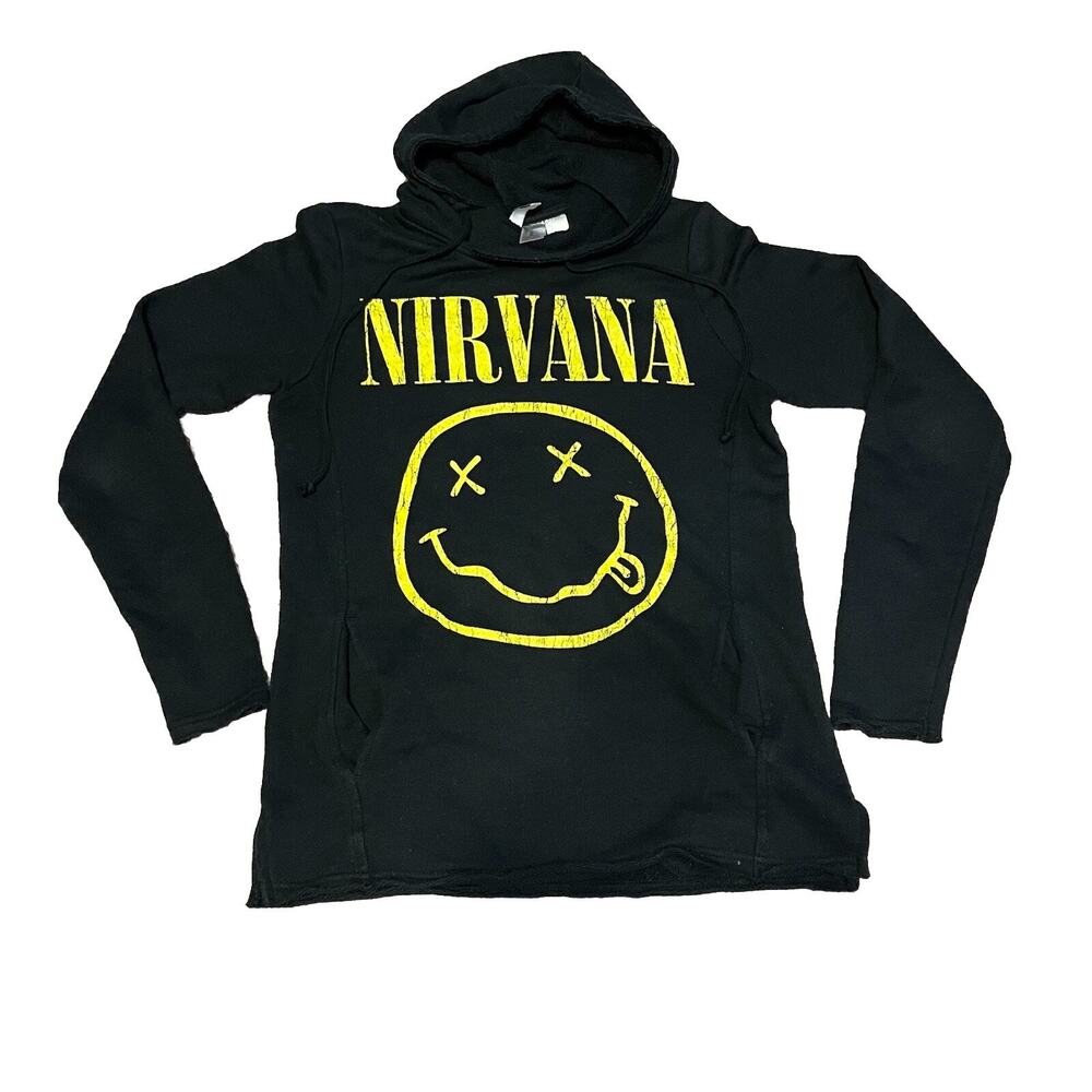 2017 Nirvana Hoodie Grunge Band Women's Pullover Sweats Extra Small H&M Divided